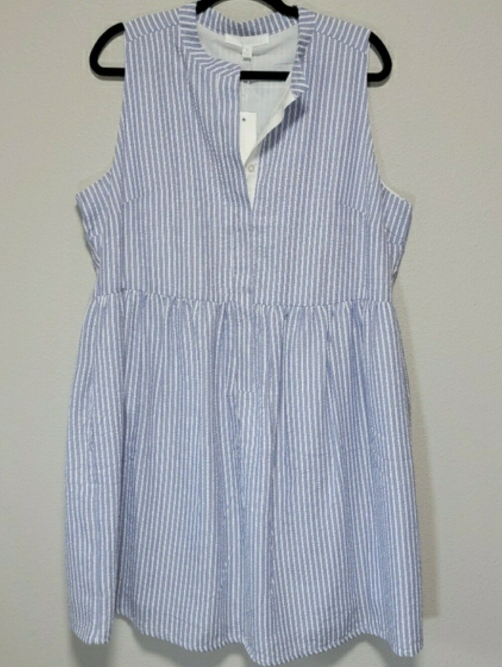 Adyson Parker Stripe Midi Dress Cotton Swing NWT  Acadamia Coastal Cottagecore